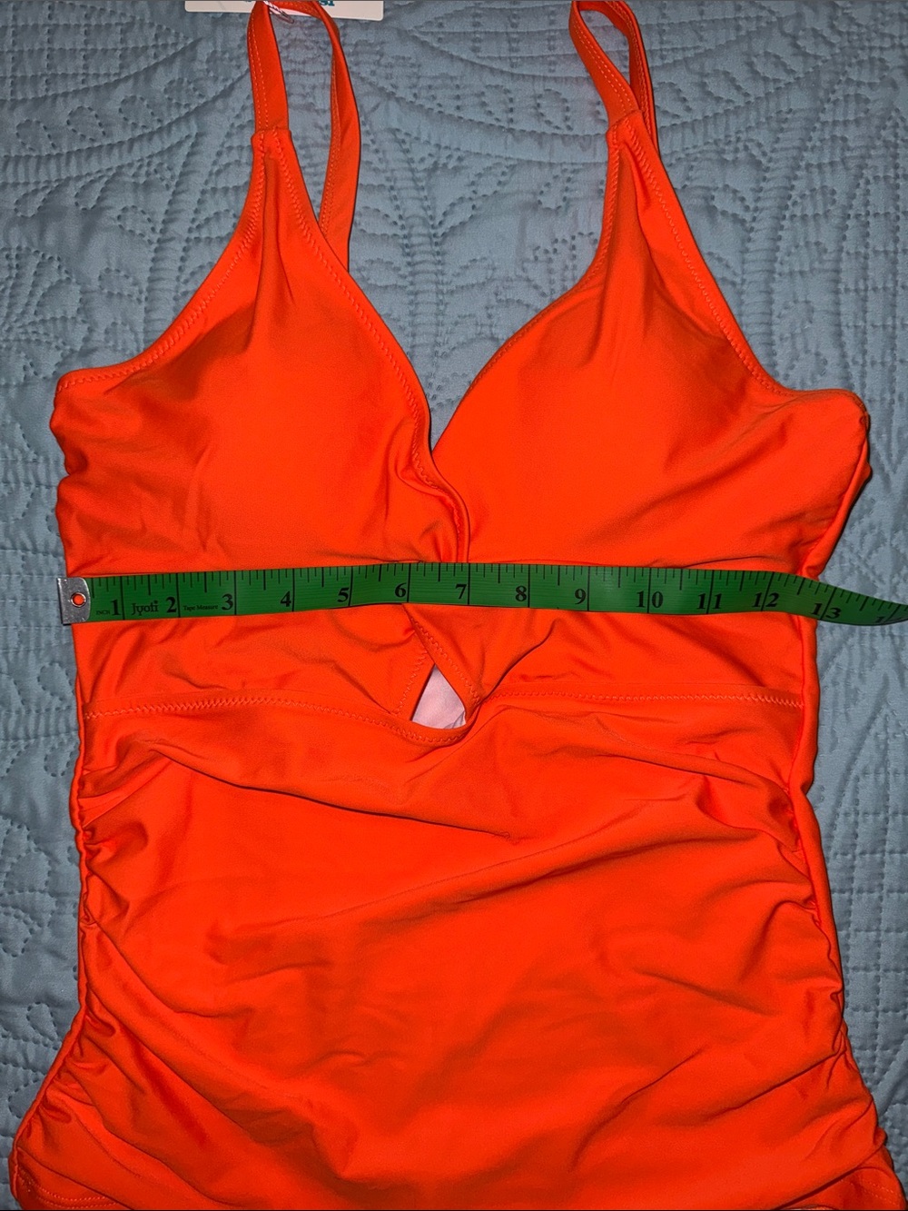 Beachsissi Orange Tankini Top and Floral Bikini Bottom - Picture 10 of 15